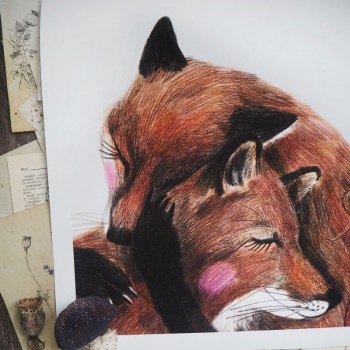 Постер "Объятия", 30х30см (Litho-realistic)